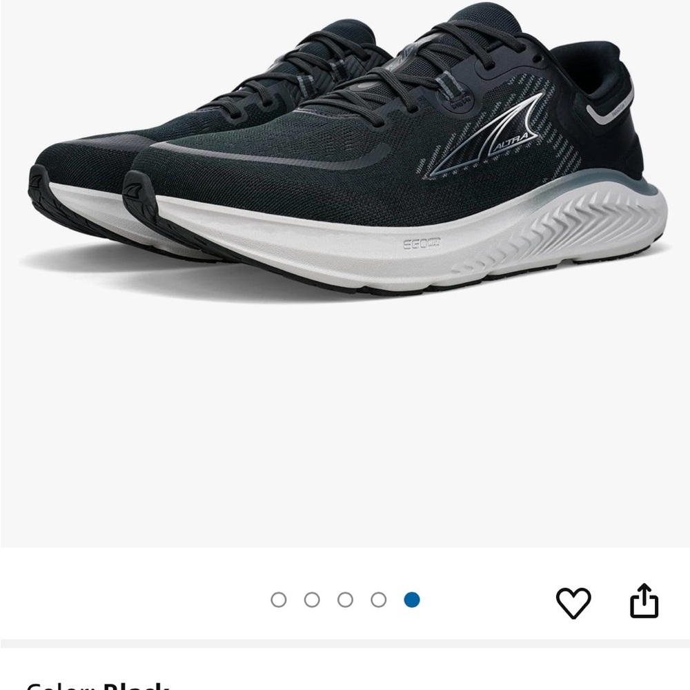 Altra Black and White Running Shoes 10W - Picture 11 of 12
